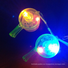 Silbato de luz LED intermitente juguetes electrónicos de silbato para niños